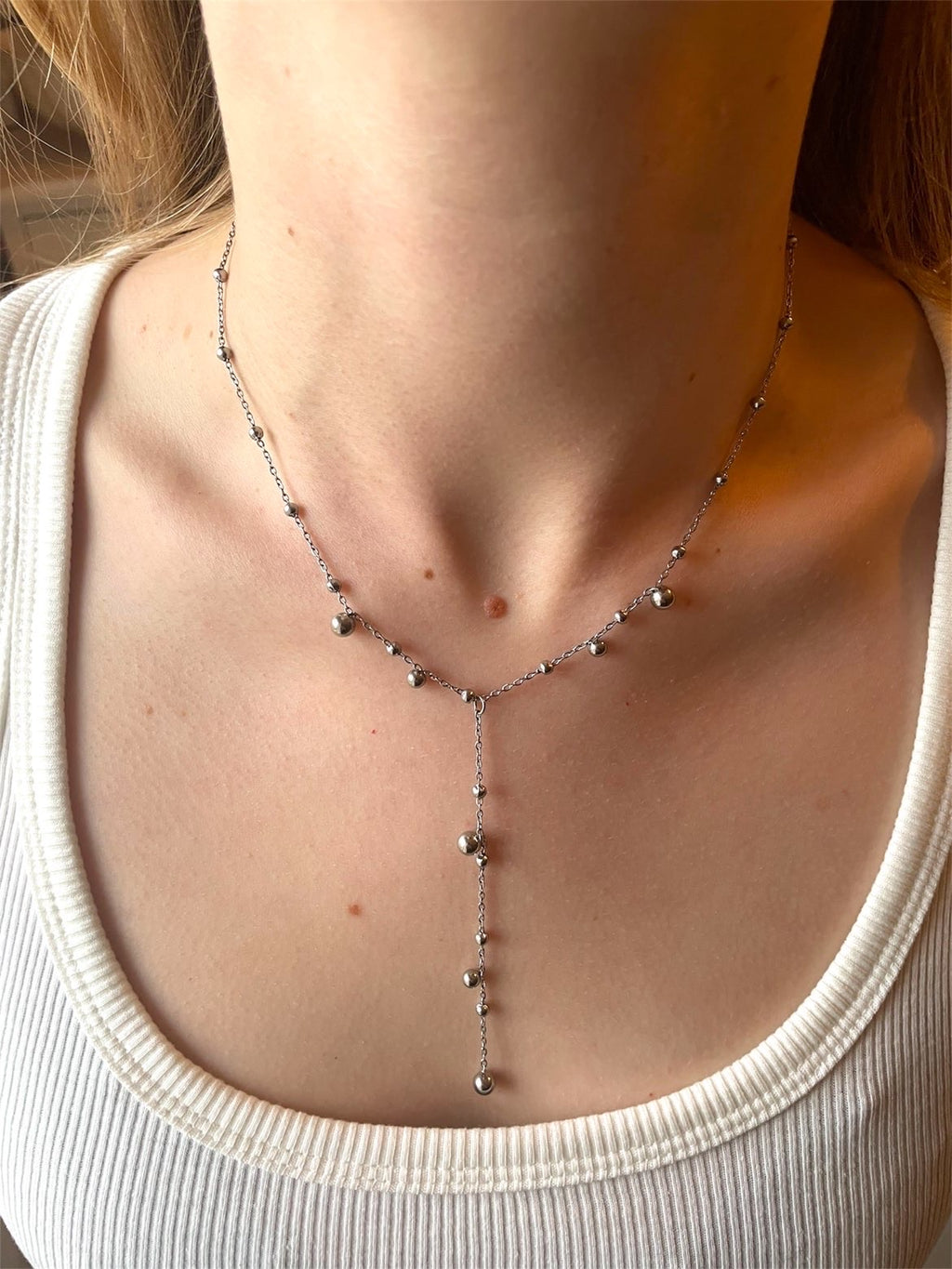 Tulip Necklace - Silver