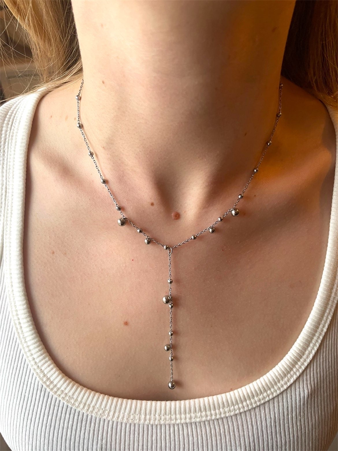 Tulip Necklace - Silver